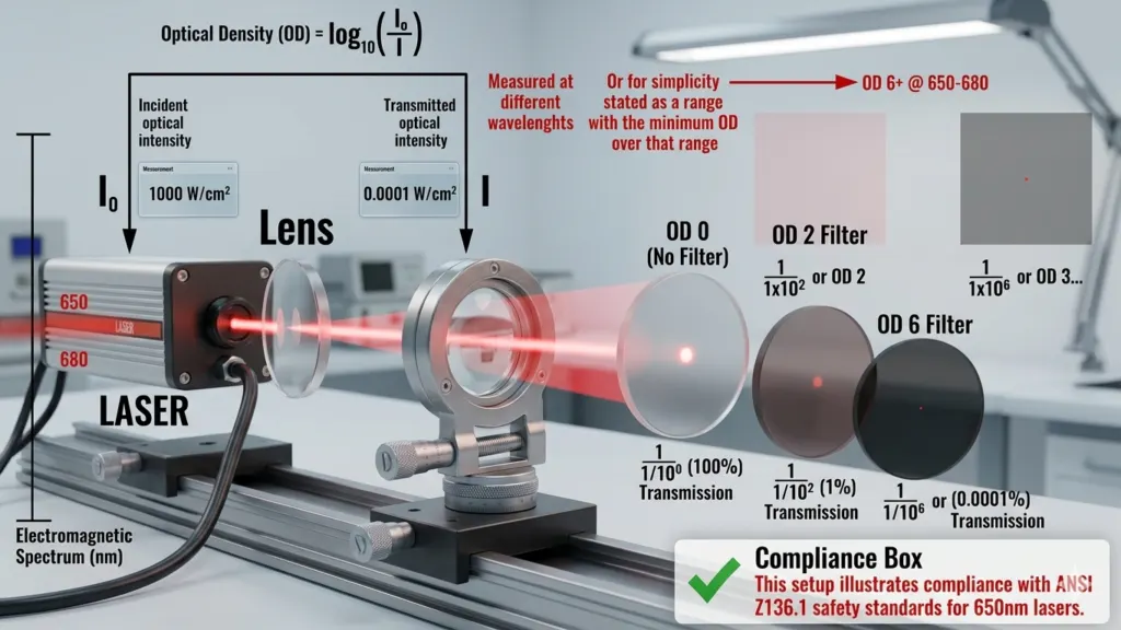 Laser safety window