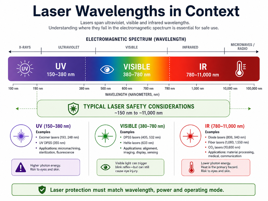 Laser wavelength